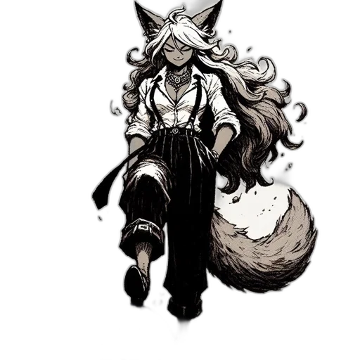 staff, animal, creature, hair transparent PNG cut-out