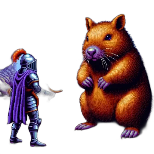 concept art, pixel art, fantasy art, 3d render transparent PNG cut-out
