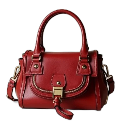 red, authentic, chloe, handbag transparent PNG cut-out