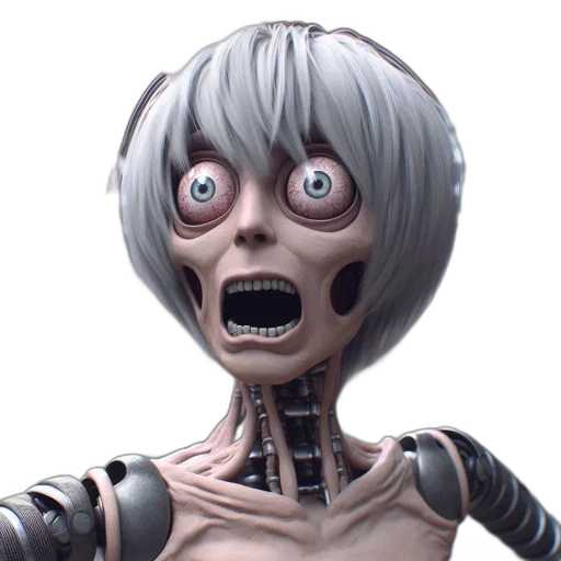robot, creature, face, mask transparent PNG cut-out