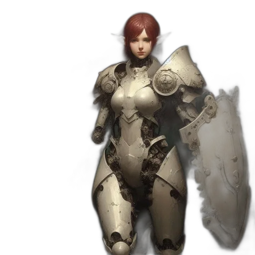 robot, weapon, sword, staff transparent PNG cut-out