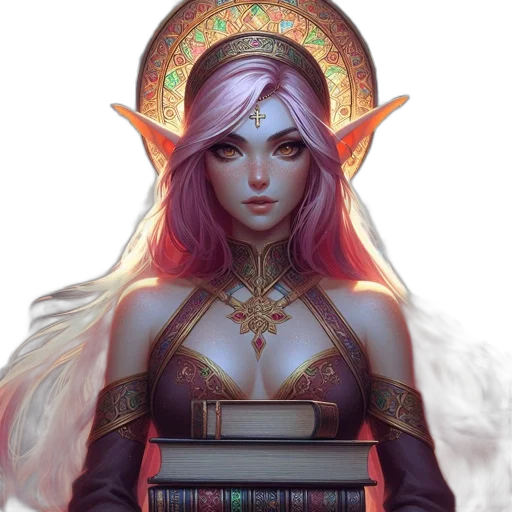 crown, staff, sword, fantasy art transparent PNG cut-out
