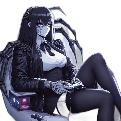 robot, creature, weapon, cyberpunk transparent PNG cut-out