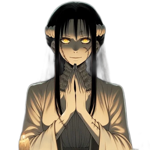 mask, staff, anime, pixel art transparent PNG cut-out