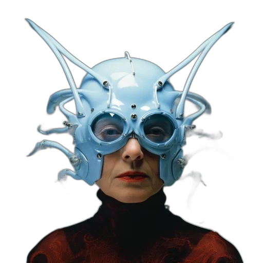 mask, crown, face, creature transparent PNG cut-out