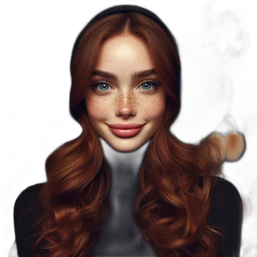 face, hair, mask, photorealistic transparent PNG cut-out