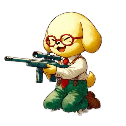 weapon, staff, animal, pixel art transparent PNG cut-out
