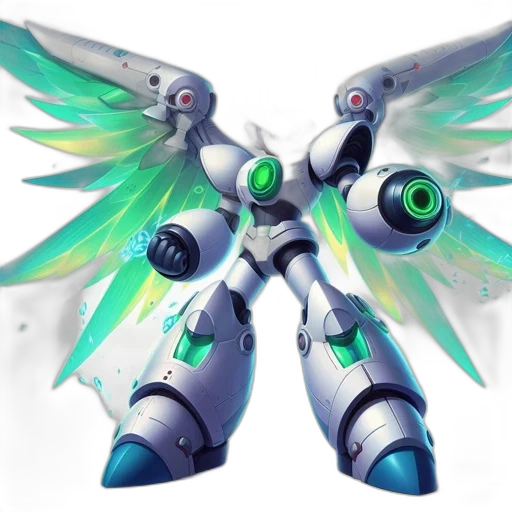 robot, weapon, concept art, 3d render transparent PNG cut-out