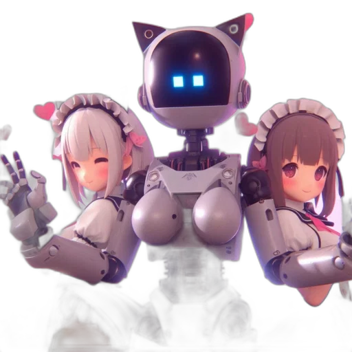 robot, weapon, staff, creature transparent PNG cut-out
