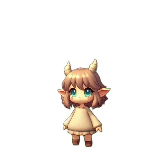 staff, creature, animal, dress transparent PNG cut-out