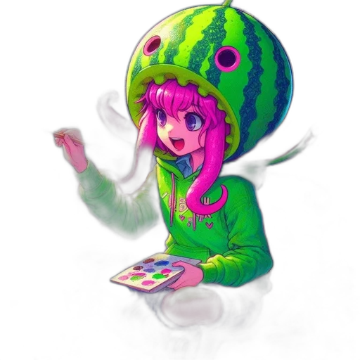 creature, hat, food, robot transparent PNG cut-out