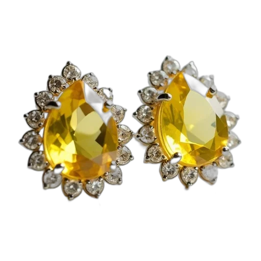 jewelry, crown, lemon, quartz transparent PNG cut-out