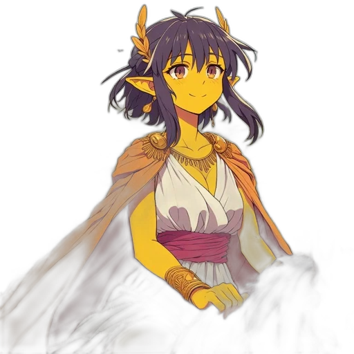 dragon, staff, crown, dress transparent PNG cut-out