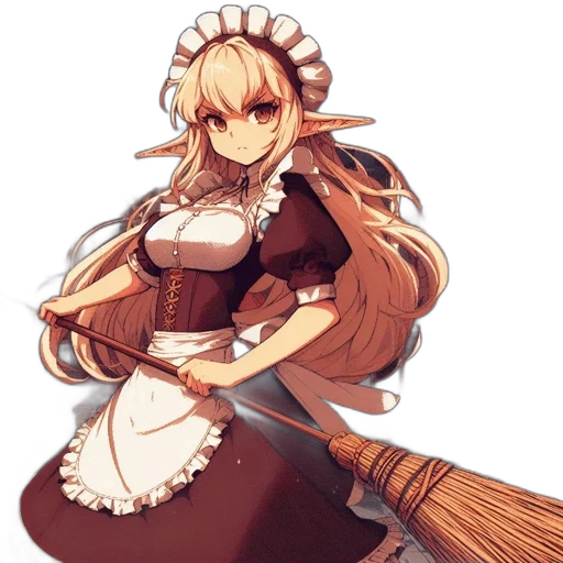 staff, dress, fantasy art, anime transparent PNG cut-out