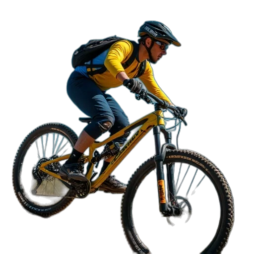 3d render, photorealistic, person, mountain transparent PNG cut-out
