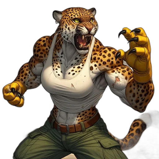 animal, staff, weapon, comic book art transparent PNG cut-out