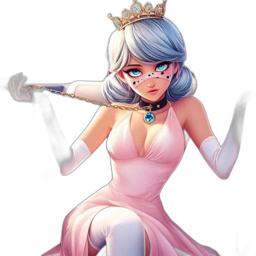 crown, staff, dress, weapon transparent PNG cut-out
