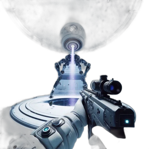 weapon, robot, staff, sword transparent PNG cut-out