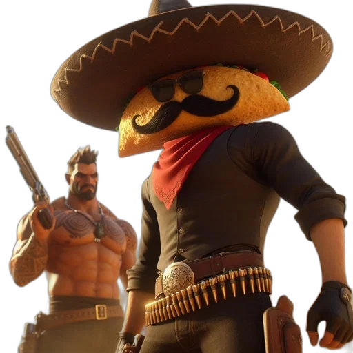 hat, weapon, mask, staff transparent PNG cut-out