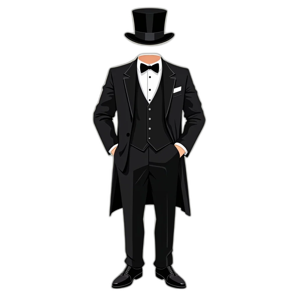 staff, hat, jacket, mask transparent PNG cut-out