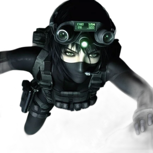 mask, weapon, robot, face transparent PNG cut-out