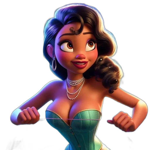 dress, jewelry, crown, cartoon transparent PNG cut-out