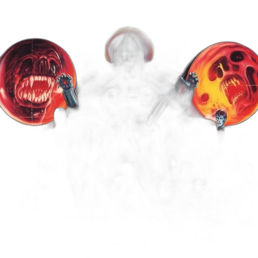 mask, concept art, fog, vivid transparent PNG cut-out
