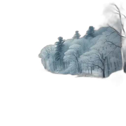 tree, watercolor, concept art, photorealistic transparent PNG cut-out