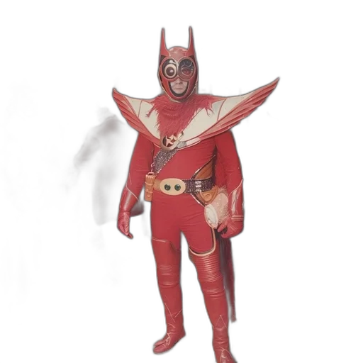 mask, concept art, comic book art, 3d render transparent PNG cut-out