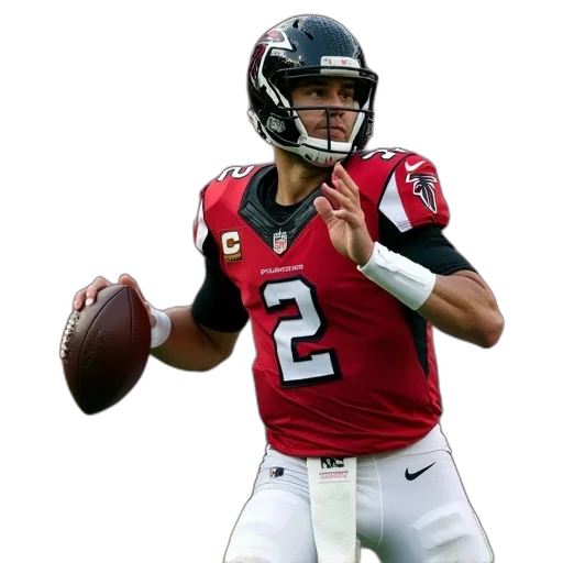 tampa, falcons, quarterback, action transparent PNG cut-out