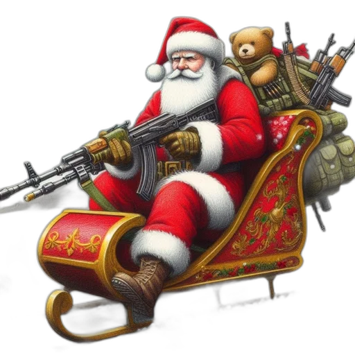 weapon, concept art, atypical, santa transparent PNG cut-out