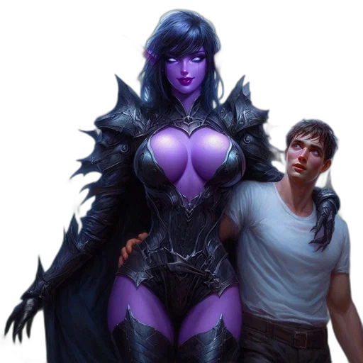 fantasy art, concept art, comic book art, cyberpunk transparent PNG cut-out