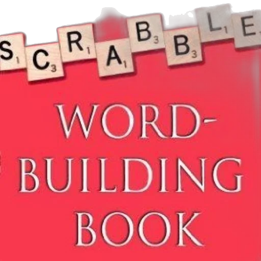 scrabble, word-building, book, featuring transparent PNG cut-out
