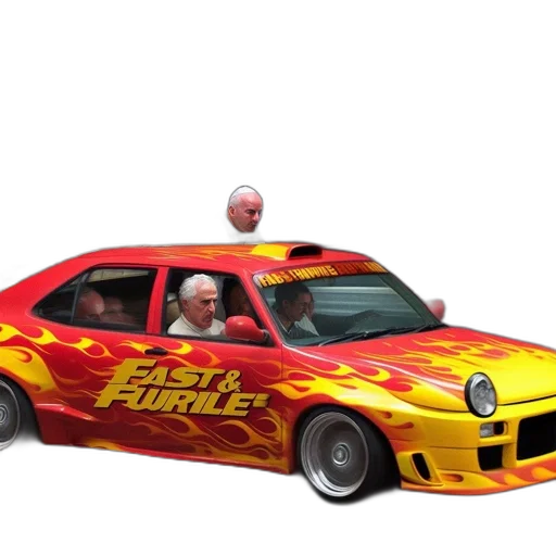 car, weapon, 3d render, photorealistic transparent PNG cut-out