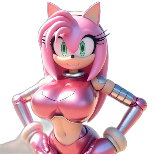 robot, dress, 3d render, concept art transparent PNG cut-out