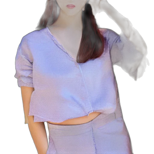 dress, jacket, face, staff transparent PNG cut-out