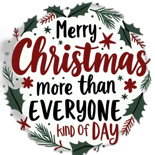 christmas, more, than, everyone transparent PNG cut-out