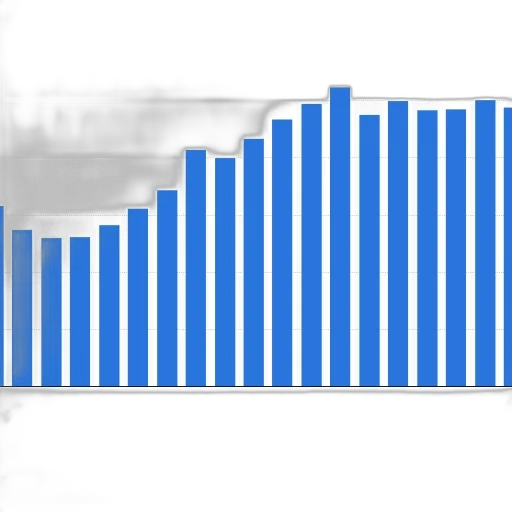 blue, bar, chart, shows transparent PNG cut-out