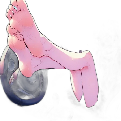 shoes, staff, hair, jewelry transparent PNG cut-out