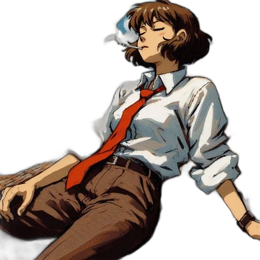 staff, jacket, concept art, anime transparent PNG cut-out