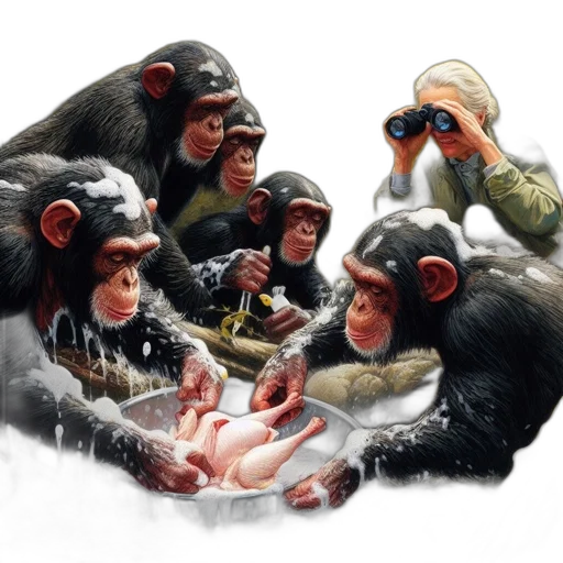 animal, concept art, photorealistic, oil painting transparent PNG cut-out