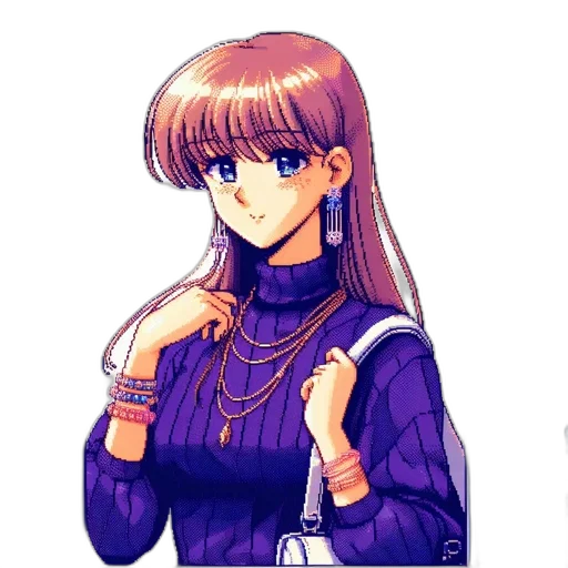 jacket, staff, jewelry, dress transparent PNG cut-out