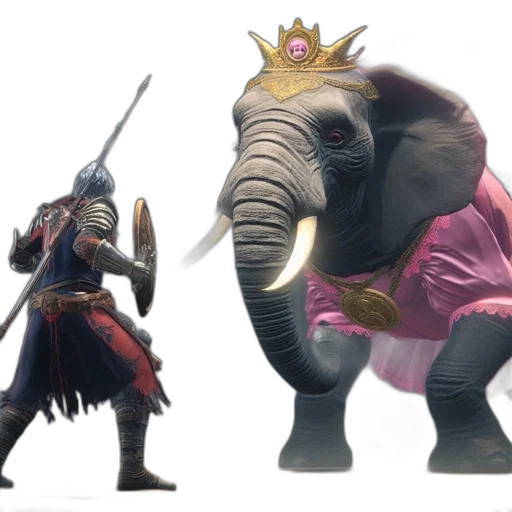 animal, crown, concept art, fantasy art transparent PNG cut-out