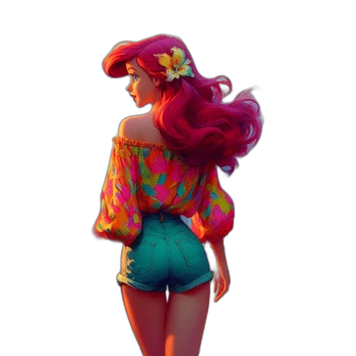 dress, jacket, hair, concept art transparent PNG cut-out