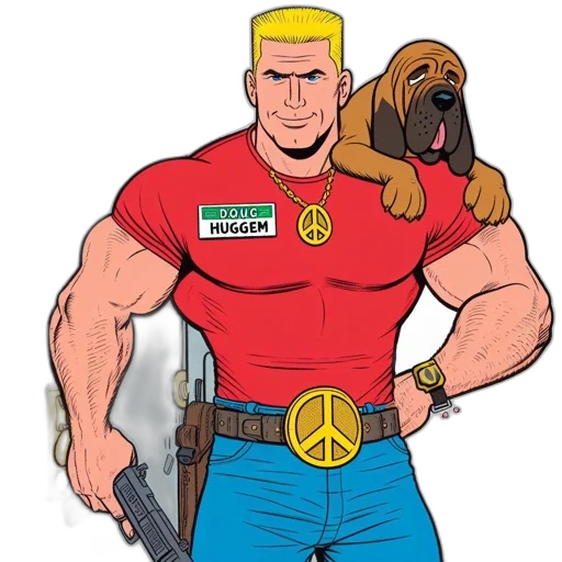 animal, weapon, comic book art, cartoon transparent PNG cut-out