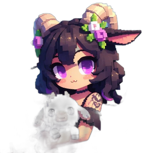 staff, flower, weapon, crown transparent PNG cut-out