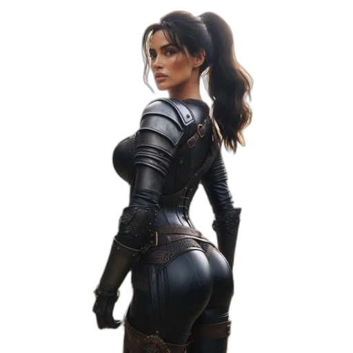 jacket, dress, weapon, concept art transparent PNG cut-out
