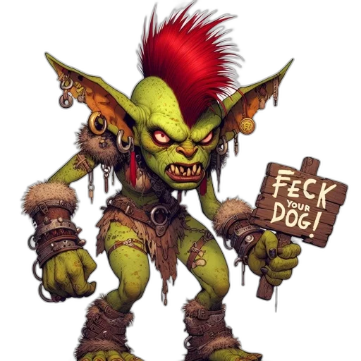 staff, creature, animal, fantasy art transparent PNG cut-out