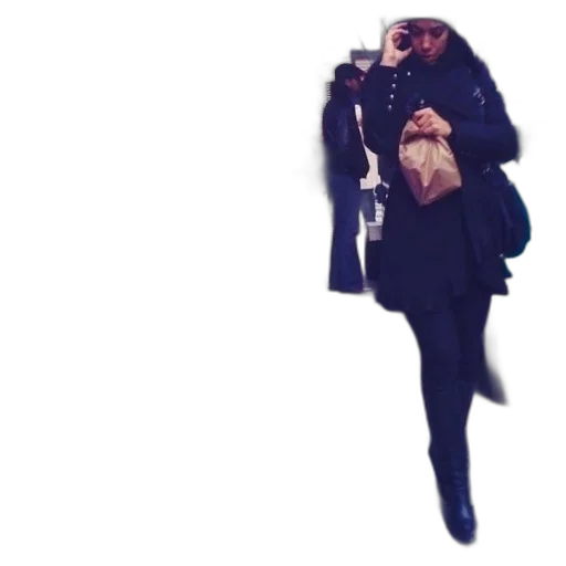 jacket, umbrella, staff, dress transparent PNG cut-out