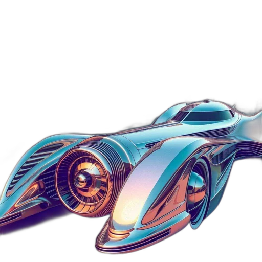 car, concept art, 3d render, comic book art transparent PNG cut-out